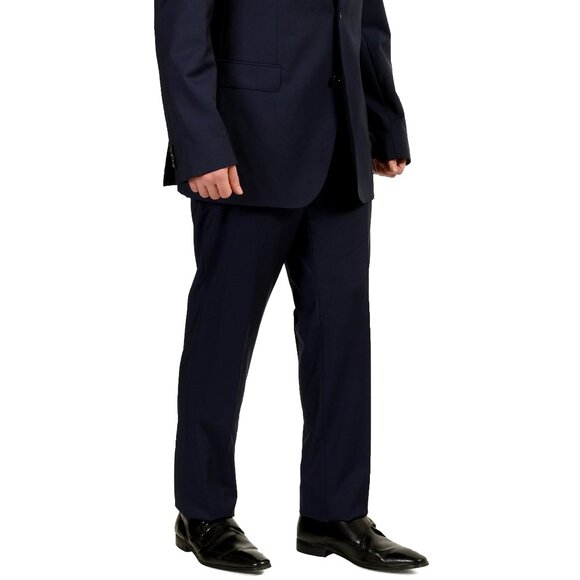 Hugo Boss Men's "Huge2/Genius1" Slim Fit 100% Wool Two Button Suit US 44L IT 54L - Picture 2 of 13